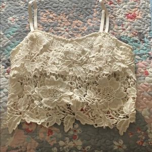 Lace crop top